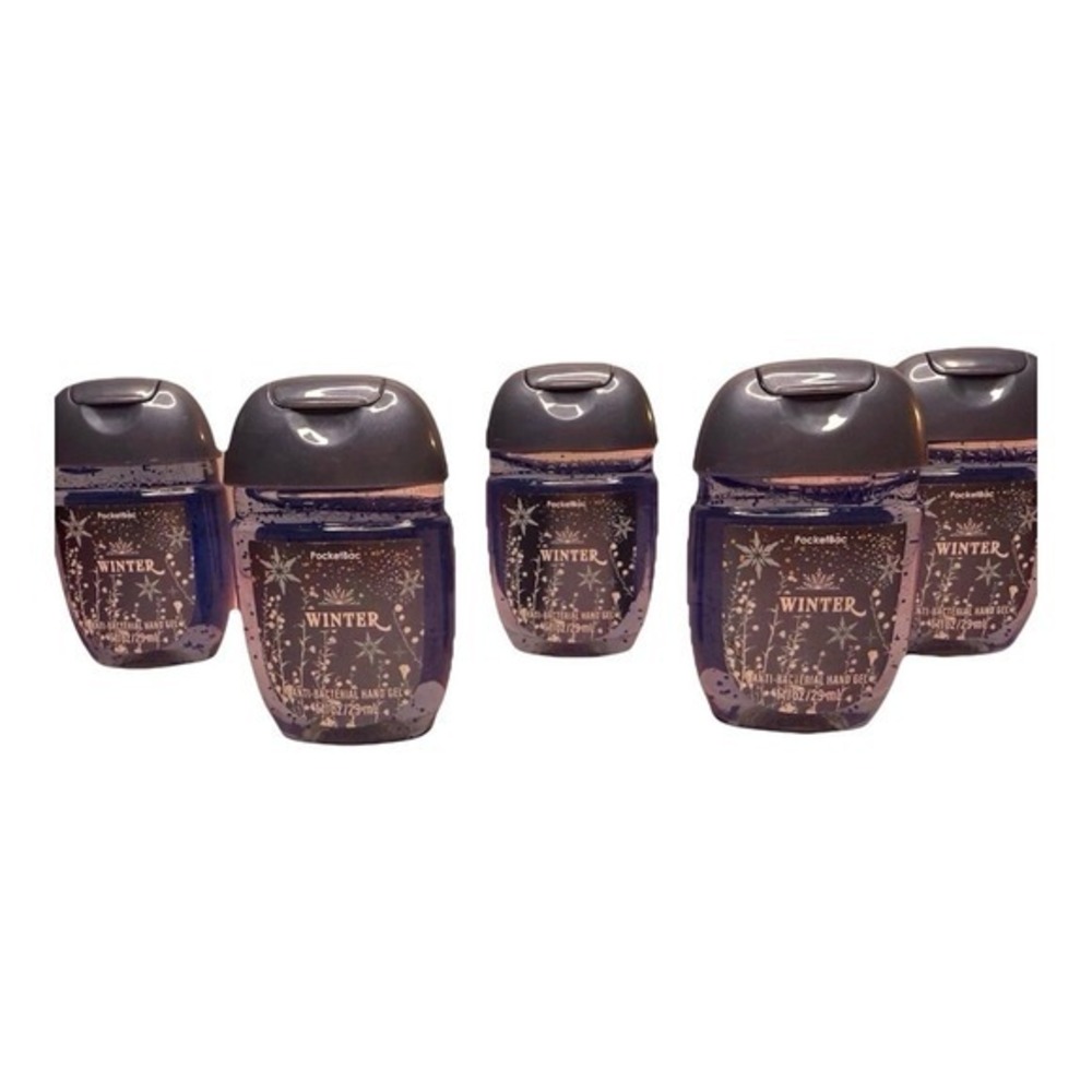 Bath & Body Works‎ 5-Pack Winter PocketBac Hand Sanitizers Antibacterial New